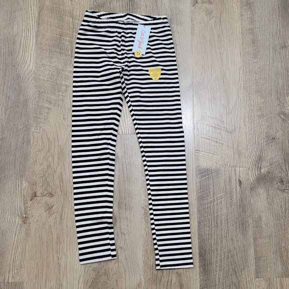 Legging Cat & Jack Rayures Pastel Blanc Taille L (10-12 Ans) - Neuf Avec étiquette